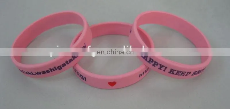 multicolors silicone bracelet/imprinted silicone bracelet/silicon bracelets 2 colors/silicone rubber bracelet wristbands