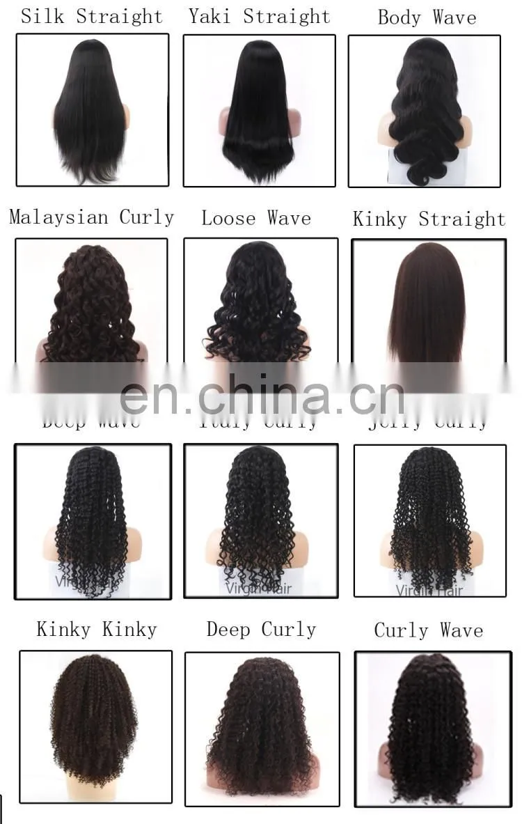 Natural Color Wholesale Price Good Quality Virgin Brazilian Human Hair Full Lace Wig