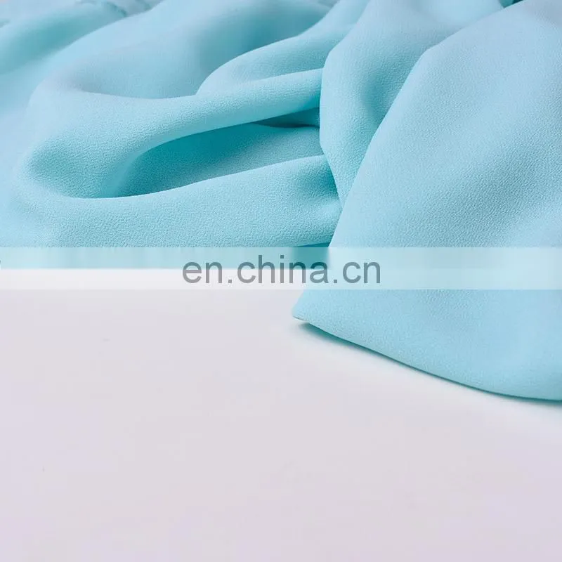 Best selling woman fashion dress 100% polyester 75D chiffon fabric