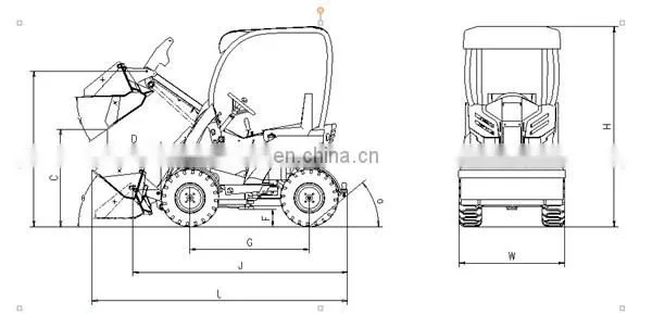 cheap mini snow plow for wheel loaders