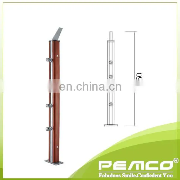 Railing Fitting measuring stand mounted wooden exterior stair railing