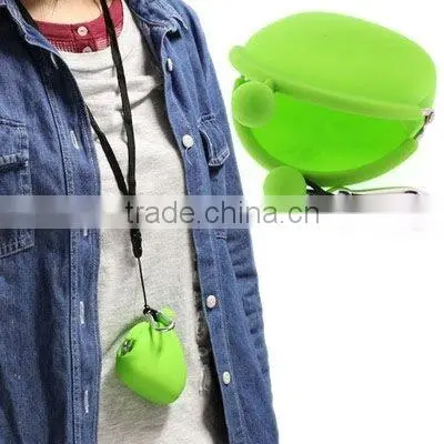 attractive silicone smart wallet , fancy silicone coin purse,coin purse with zipper