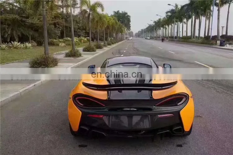 cool P1 carban fiber material spoiler position for McLaren 570S auto tuning parts