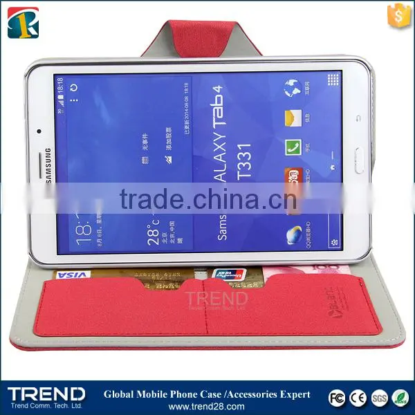 alibaba express snow pattern folding leather case for samsung tab 4