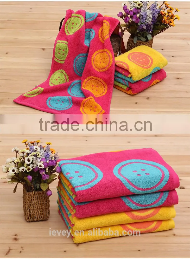 2015Luxury high quality hot sale cotton french terry fleece fabric for baby towel set 34*76 / 70*140cm