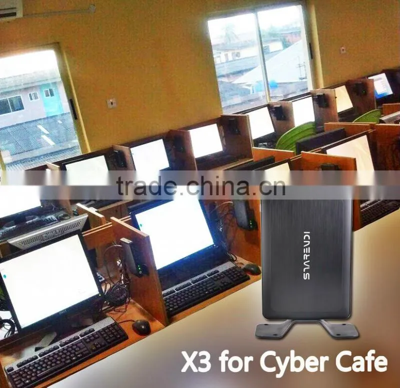 cheap multi users pc station dual core linux embedded server based pc for cyber cafe