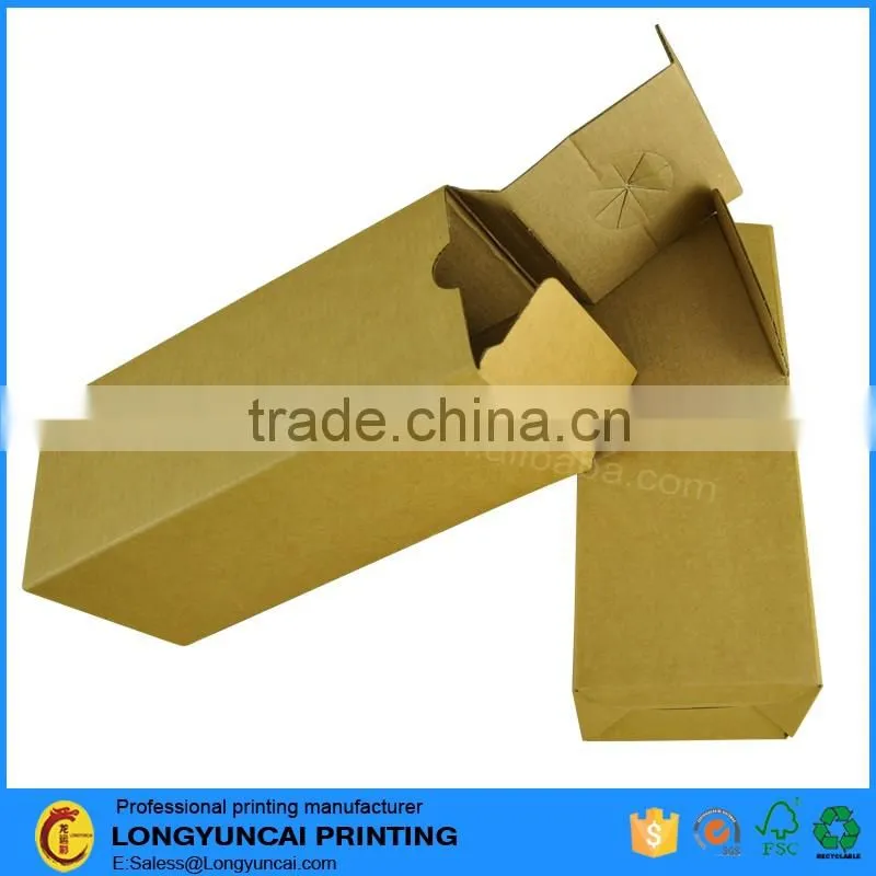 Customized tuck end solid corrugated paper box packaging