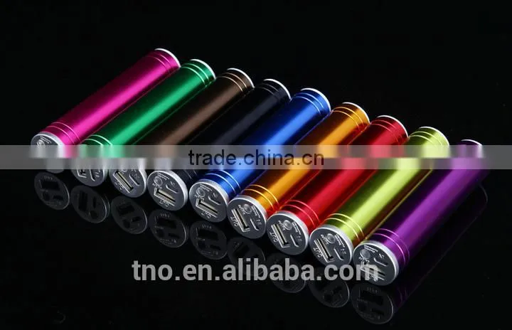Custom lipstick power bank 2600mAh portable mobile charger for smart phone