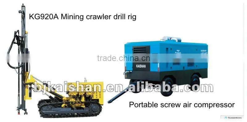 LGCY-22/13,22m3/min,13bar,Diesel driven portable screw air compressor drilling rig