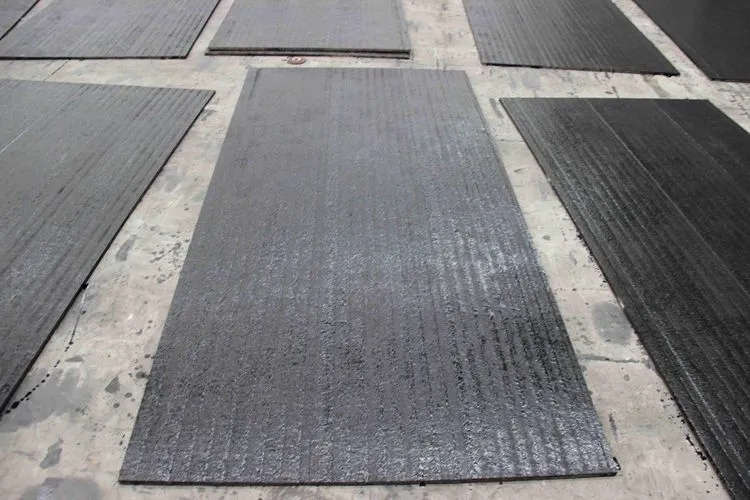 Hardfacing cladding bimetal wear plate high chrome resistance wear plate high impact for Dump truck tray linings