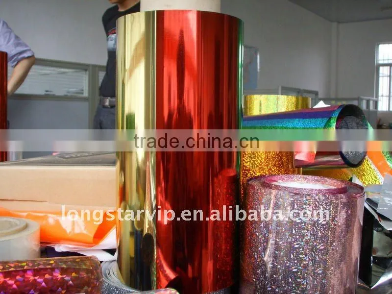 PET Holographic Film (Used for Christmas tinsel garlands)