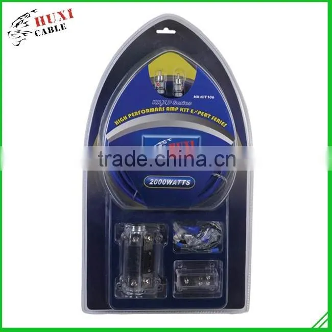 Low Price 8awg Installation Audio 12v Kit Wiring Power Amplifier Kit