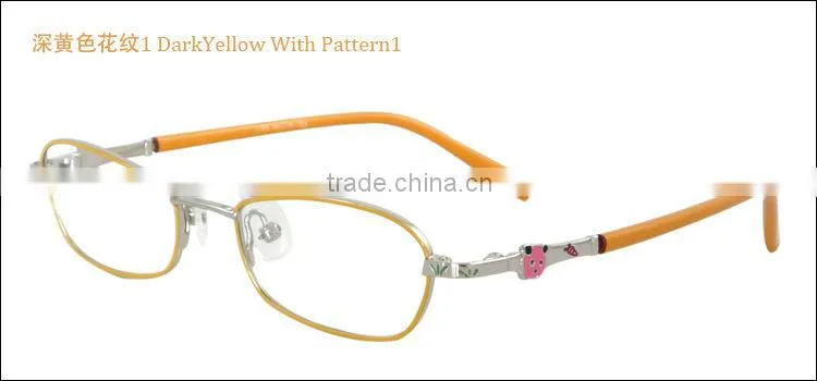 Classic design cheap but high quality full rim metal kids cartoon eyeglasses optical frames