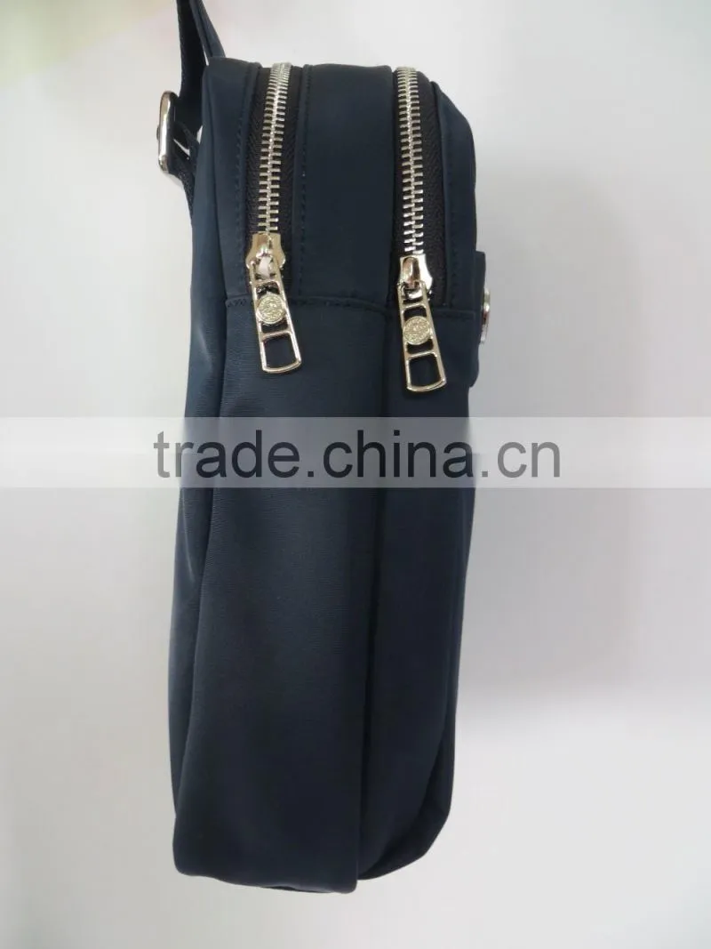 simple plain black chest pack bag