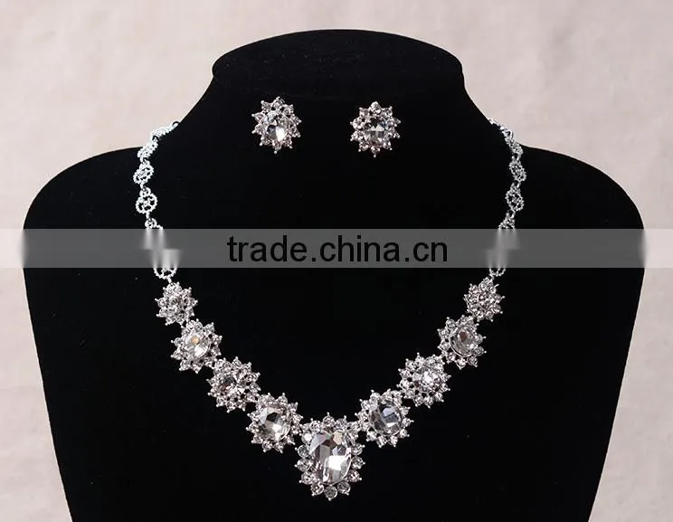 2016 Beautiful Necklace and Earring Set Bridal Jewelry Set
