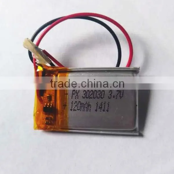 Li-Polymer 501230 Battery 3.7V 120mAh