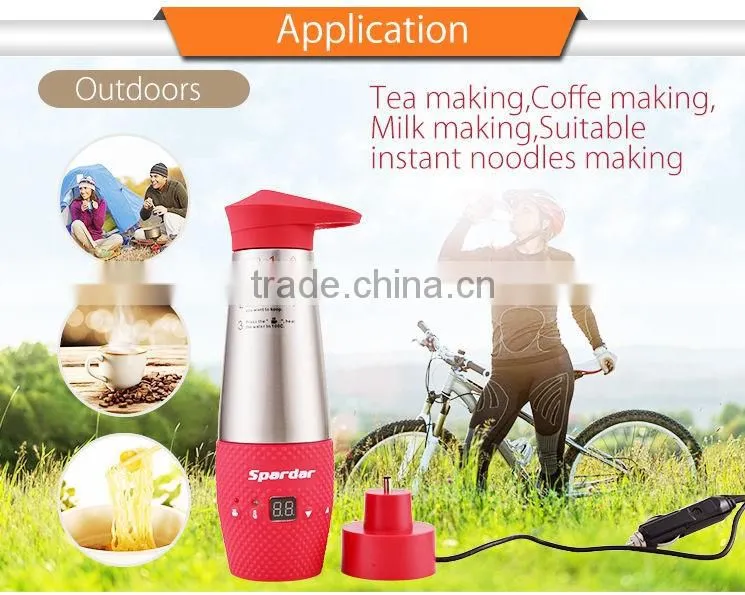 12V Blue Car Electric Kettle for Travel Water Rapid Boiling