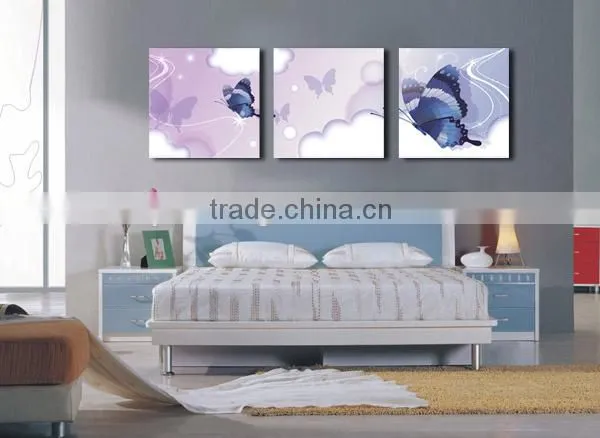 HD canvas art butterfly oil painting for bedroom B-414