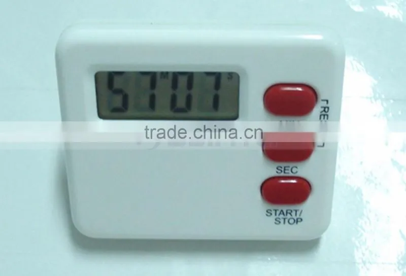 AG13 Battery Power Strong Magnet Stainless Steel Holder Family Count Up Countdown Digital Cooking Timer