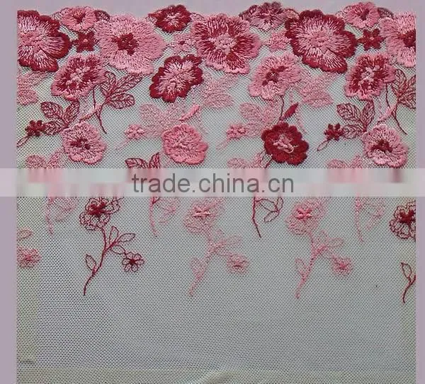 2015 new design polyester embroidery lace/lace fabric/swiss lace wholesale