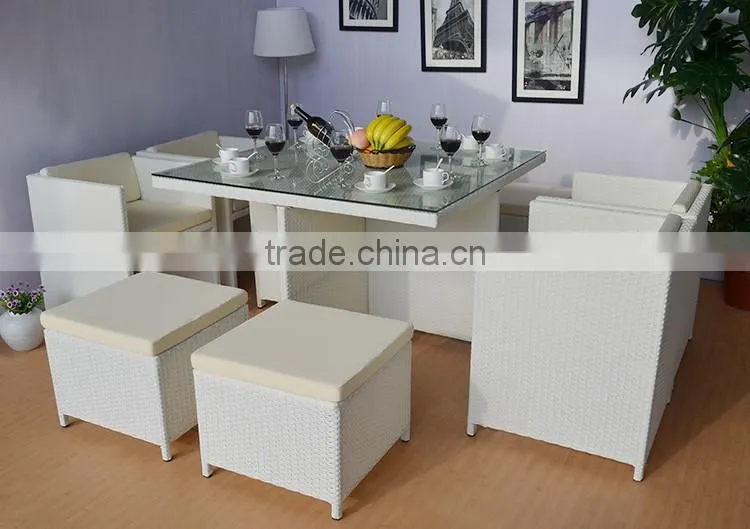 Multifunction Luxury Modern Wicker Furniture Sets New Design Rattan Outdoor Garden Set