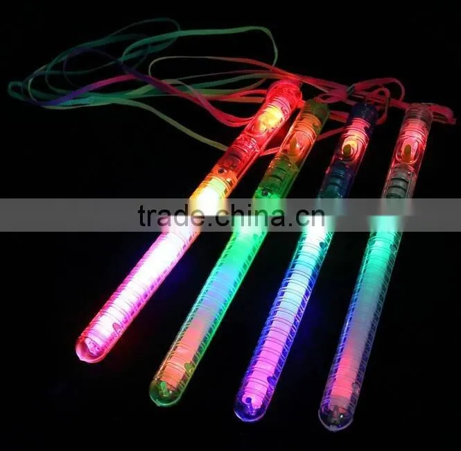 New Acrylic LED Cheer Glow Sticks Colorful Changed Flash Wand For Kids Toys Christmas Concert Birthday Party Supplies