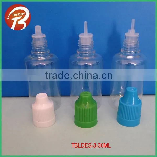 20ml plastic PET e cigarette bottle with childresistant capTBLDES-3-20ml