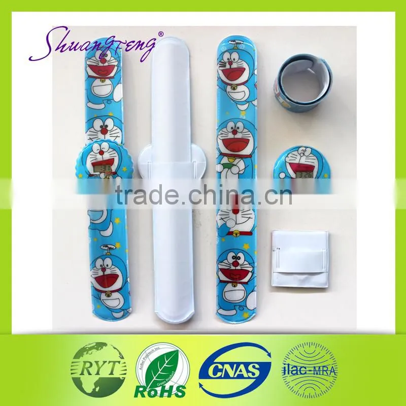 Plastic Children toy promotion slap watch pvc wrist watch
