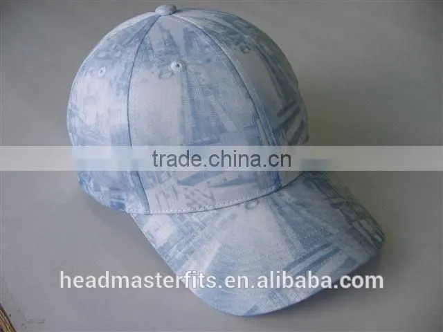 high quality custom plain fitted print baseball cap