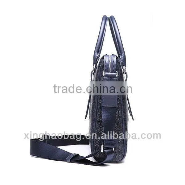 New brand braided briefcase 100% leather woven briefcase