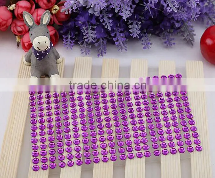Hot sale Cake Decorating Crystal sticker sheet 504pcs 5mm stones