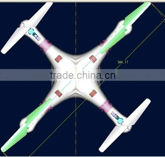 63cm Big hd camera quadrocopter,4ch 6 axis gyro flying camera drone with compass function