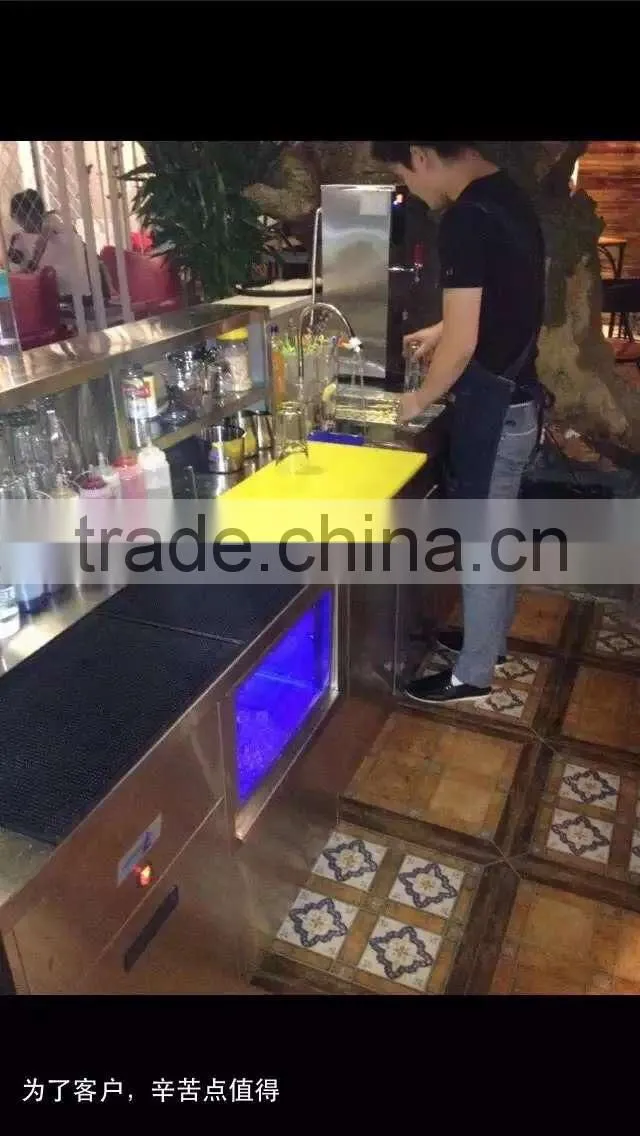 Water Bar table type ice machine for beverage and tea bar use