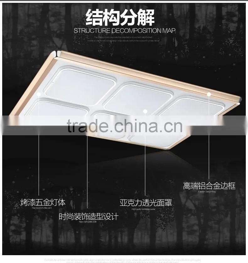 China made surface mount square round led ceiling light fixture home use