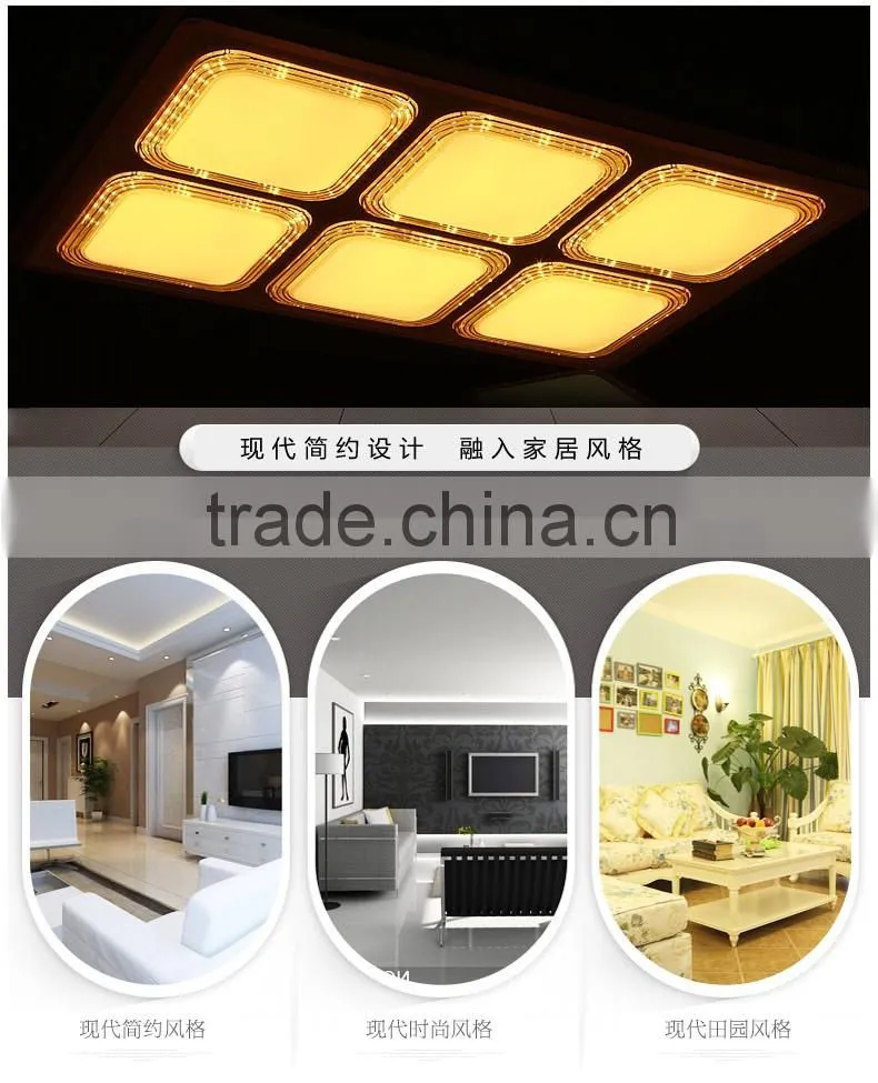 Aluminum alloy frame lighting China led ceiling acrylic ceiling lamp