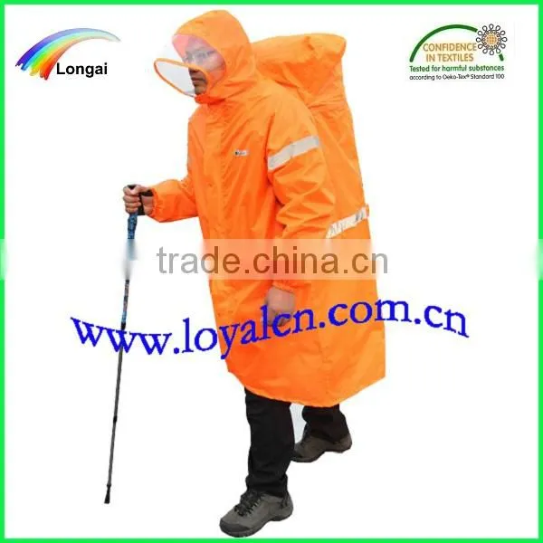 outdoor waterproof long target pvc raincoat