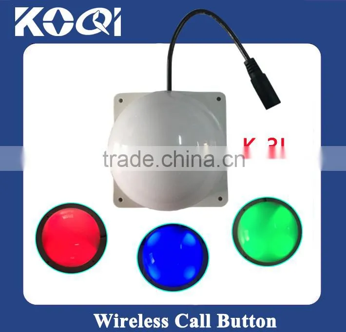Wireless Nursing Call bell System for elderly home clinic hospital emergency center Push button with indicator light