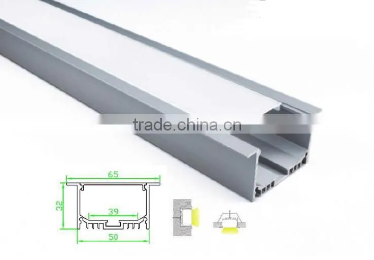 office lighting 65mm*32mm alum profile hotel lighting commercial lighting