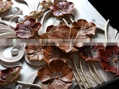 2015 Wall Hanging Fine Figurine Style and handmade flower painting