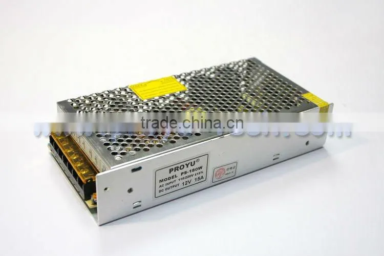 High Quality 12V 15A 180W Switch Power Supply Driver For LED Light Strip Display 220V PY-12V15A