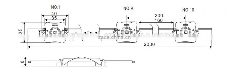DC12V Waterproof 1w high power led module