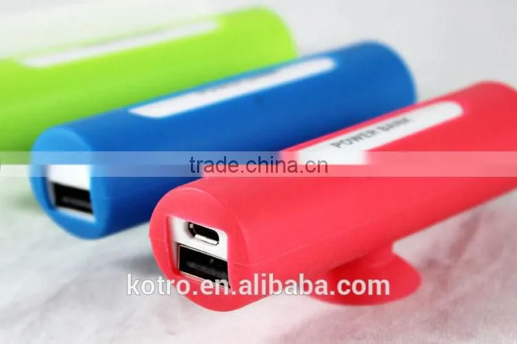 Mini 2 in 1 Silicone 18650 li ion battery charger holder 2000mah 2200mAh 2600mah suction cup external power bank charger