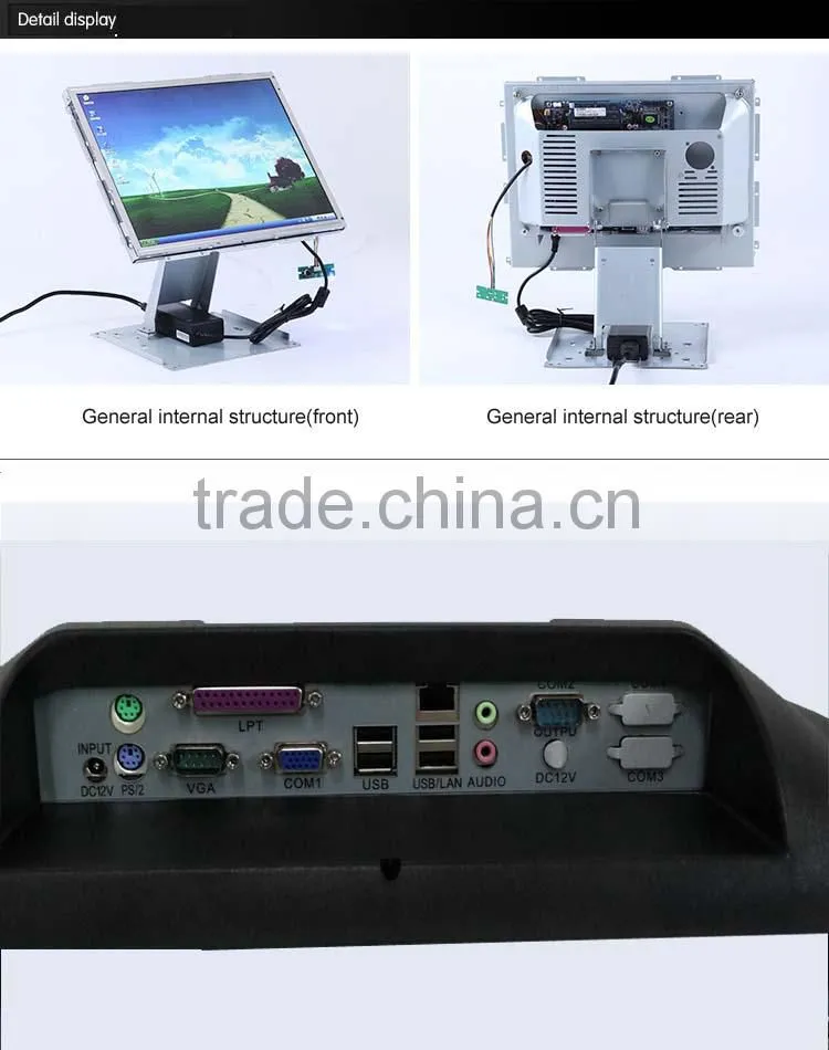 5 Wire Resistive Touch Screen Pos Terminal System Windows