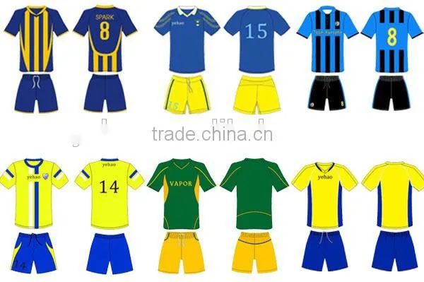 Cheap custom sublimated soccer uniform set