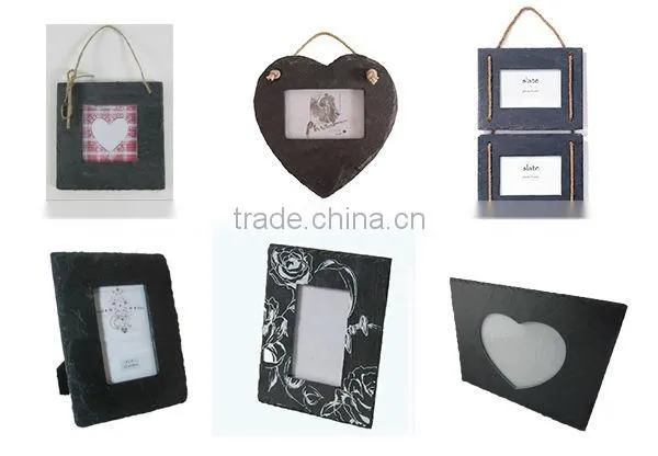 black slate handmade picture frames