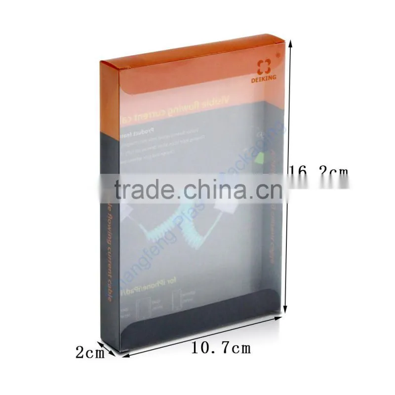 Factory direct transparent usb packaging plastic box