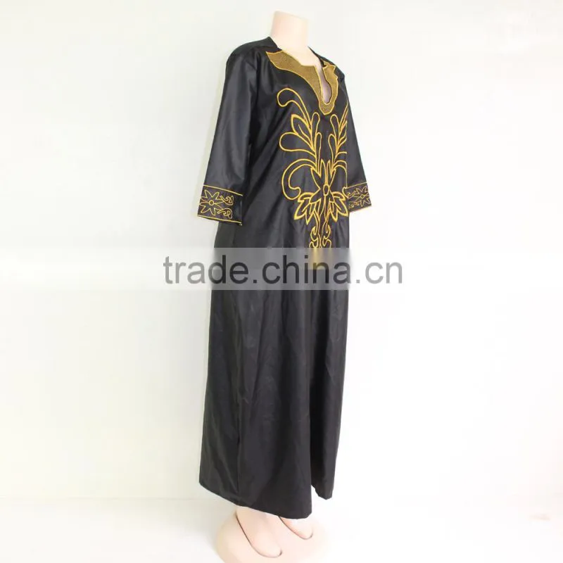 Wholesale xxxxl women plus size clothing indian emboridered black dress new clothes arrive 2016