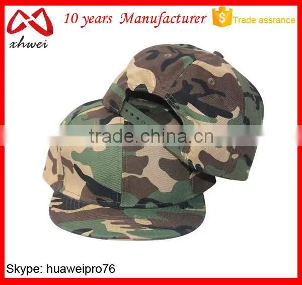 Land Camo Hunting Snapback Hat Factory Military Snapback Cap and Hat