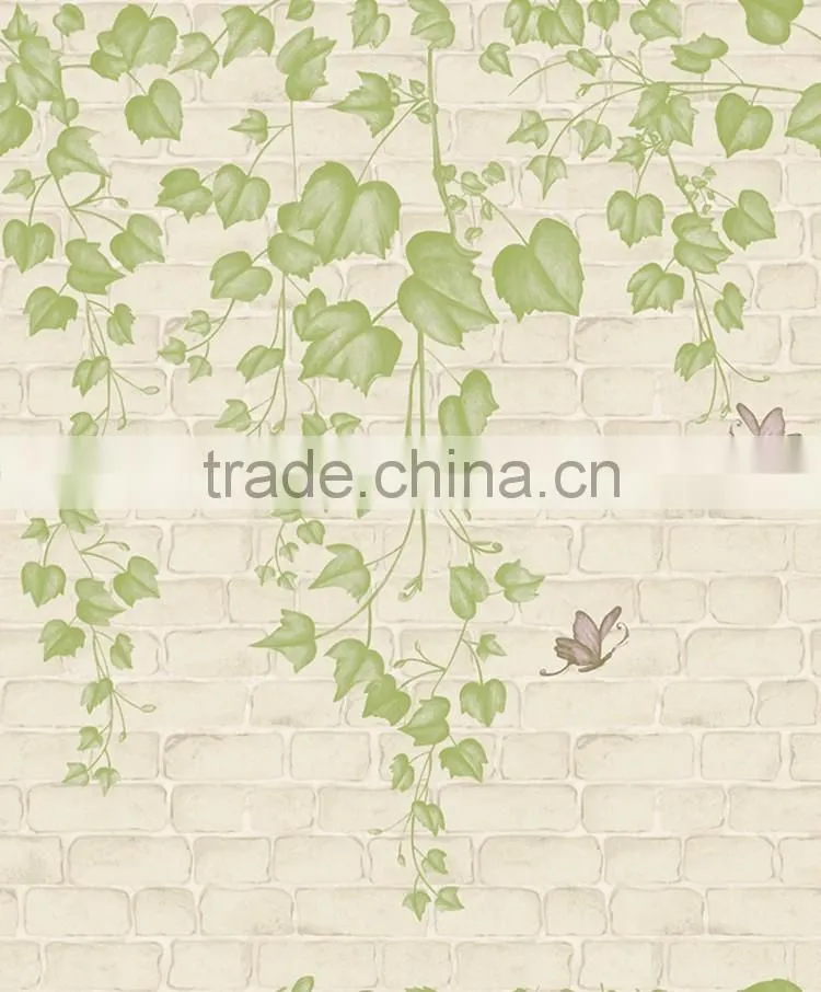 All sorts of color of the leaves wallpaper with butterfly