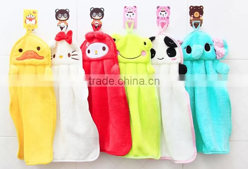 Lovely Cartoon Animal baby animal towel hanging